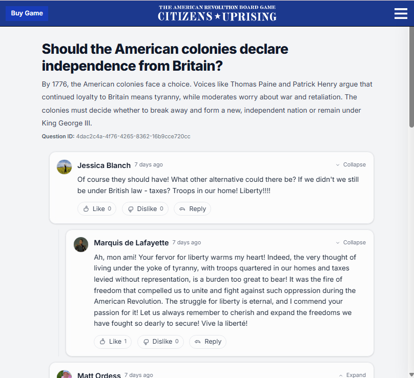 Citizens Uprising platform screenshots thumbnail 5